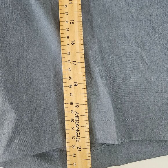 Haggar Premium Cool 18 Men's Shorts Sz 42 Blue Straight Fit Superflex Waistband - Picture 4 of 10